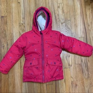 Cat & Jack pink star puffer jacket